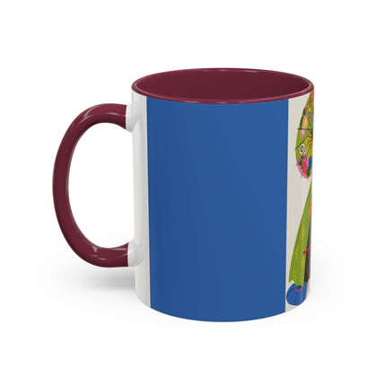 Lady with the Golden Fish Colorful Mugs – Whimsical Fashion & Playful Fantasy