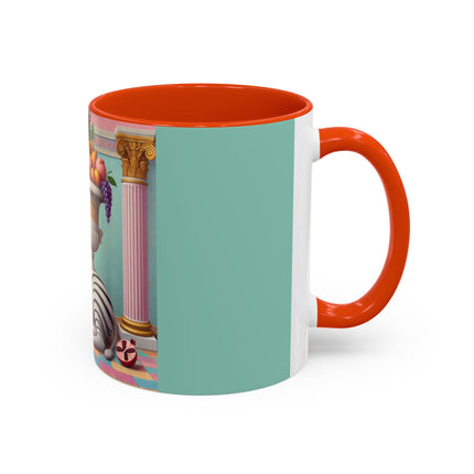 Still Life with Zebra, Fruit, and Pink Columns Colorful Mugs (11oz, 15oz)