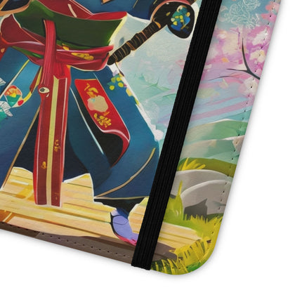 🐀⚔️ Cyber Samurai Rat Flip Case – Neon Discipline & Futuristic Skill