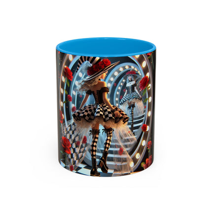 Halloween Witch Through the Mirror Colorful Mugs (11oz, 15oz)