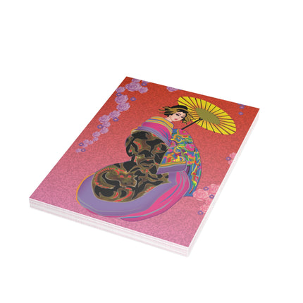 Enchanting Geisha Greeting Cards (1, 10, 30, and 50pcs)