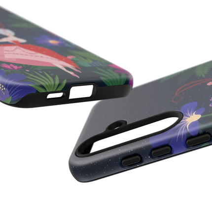 🌺✨ The Lady Of The Starlit Enchanted Garden Phone Case – Art Deco Floral Fantasy