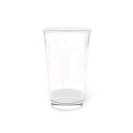 🎩🎄 Christmas Eve Promenade Pint Glass – Art Deco Holiday Elegance