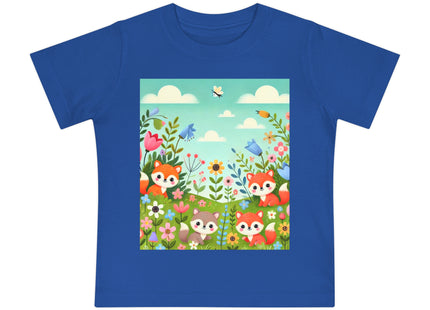 Fox Cubs in Bloom Baby Short Sleeve T-Shirt
