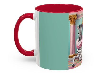 Still Life with Zebra, Fruit, and Pink Columns Colorful Mugs (11oz, 15oz)
