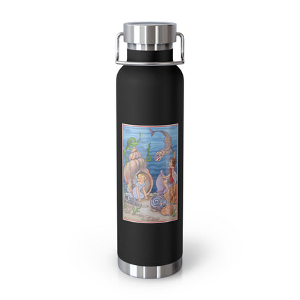 Fairy Whispers of the Sea Copper Vacuum Insulated Bottle, 22 oz