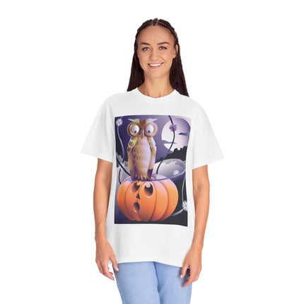The Startled Pumpkin Unisex Garment-Dyed T-shirt