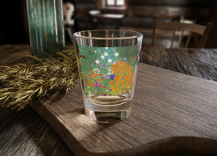 Cottage Garden by Gustav Klimt Shot Glass, 1.5oz