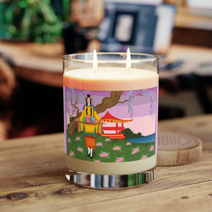 Elegance and Blooms Scented Candle - Full Glass, 11oz