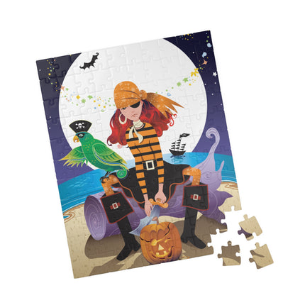 Moonlit Pirate Halloween Puzzle (110, 252, 520, 1014-piece)