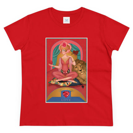 July & Ruby (from the Gem Series) by Sofia Chiostri Women's Midweight Cotton Tee