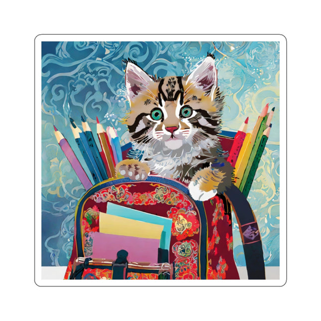 Whiskered Wanderings Kiss-Cut Stickers (4 Sizes)