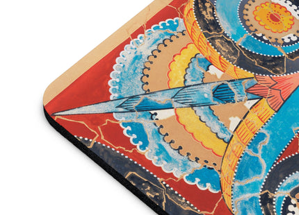 Reproduction of S-Spiral Frieze by Emile Gilliéron Mouse Pad, Round and Rectangle