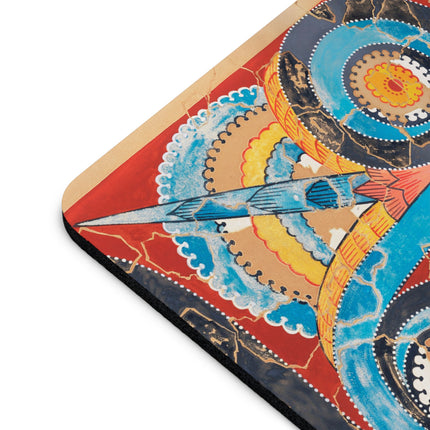 Reproduction of S-Spiral Frieze by Emile Gilliéron Mouse Pad, Round and Rectangle