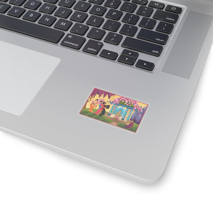 A Dance of Colors and Serenity by Carlo Chiostri Kiss-Cut Stickers 4 Sizes)