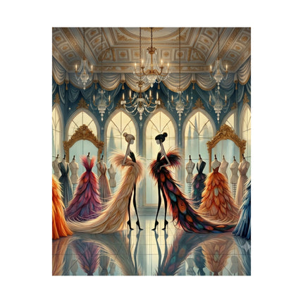 🧚👗 Couture & Wings Matte Vertical Poster – Fairy Fashion & Enchanted Glamour