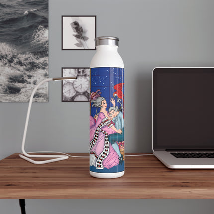 The Jealous Parrot by George Barbier Slim Water Bottle