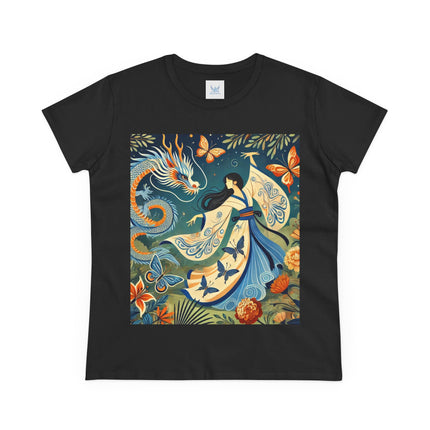 Fairy Waltz in the Butterfly Garden Cotton Tee