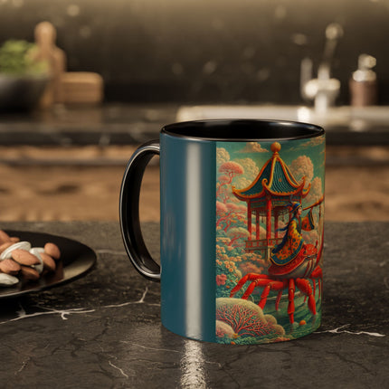 The Celestial Crab Navigator Colorful Mugs (11oz, 15oz)