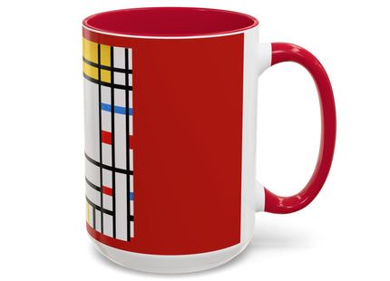 Place de la Concorde by Piet Mondrian Colorful Mugs (11oz, 15oz)