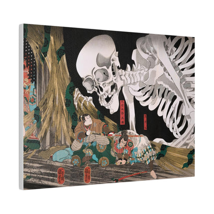 Mitsukuni Defying the Skeleton Spectre by Utagawa Kuniyoshi Matte Canvas, Stretched, 0.75"