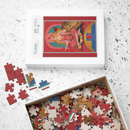 July & Ruby (from the Gem Series) by Sofia Chiostri Puzzle (110, 252, 500-piece)