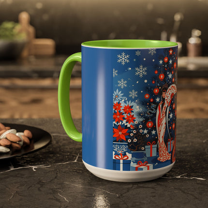 🎋❄️ The Winter Lantern Celebration Colorful Mug – Elegant Asian Christmas Fantasy