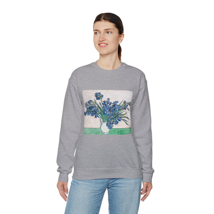 Irises by Vincent Van Gogh Heavy Blend™ Crewneck Sweatshirt