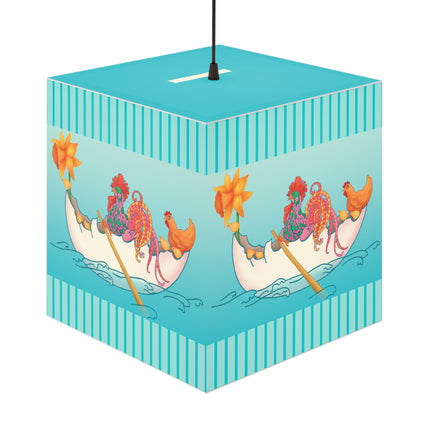 A Rooster's Seafaring Adventure Light Cube Lamp