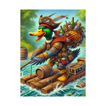 🦆🗺️ The Daring Drake Matte Vertical Poster – Adventure, Freedom & Mythic Storytelling