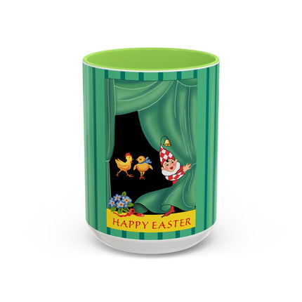 Easter Elf's Whimsy Colorful Mugs (11oz, 15oz)