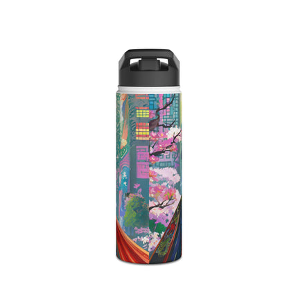 Cyberpunk Samurai Stainless Steel Water Bottle