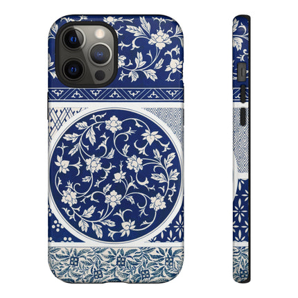 Blue Flower Pattern by Owen Jones Phone Cases