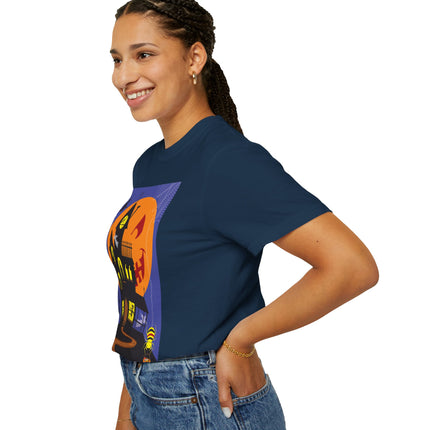 Halloween Night at the Haunted House Unisex Garment-Dyed T-shirt