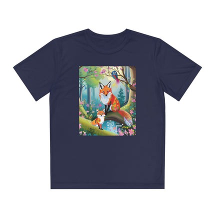 Mischievous Fox Youth Competitor Tee – Forest Fun & Whimsical Adventure