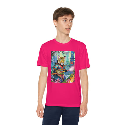 Cyberpunk Leopard Youth Competitor Tee