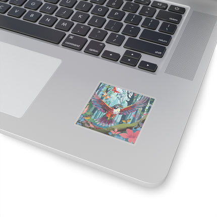 A Colorful Raptor Kiss-Cut Stickers (4 Sizes)