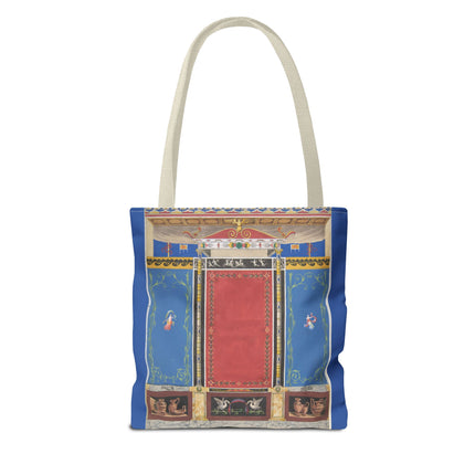 Trompe L’Oeil Designer Tote Bag – Columns, Swans and Vases (AOP)