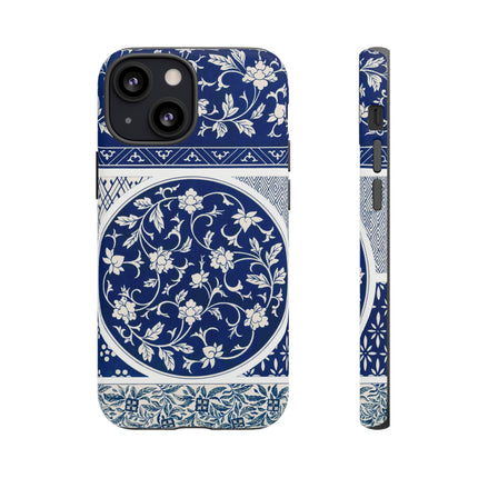 Blue Flower Pattern by Owen Jones Phone Cases