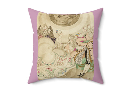 Sur talons rouges (On Red Heels) pl 01 by Gerda Wegener Spun Polyester Square Pillow