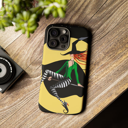 A Witch’s Moonlit Flight Phone Cases