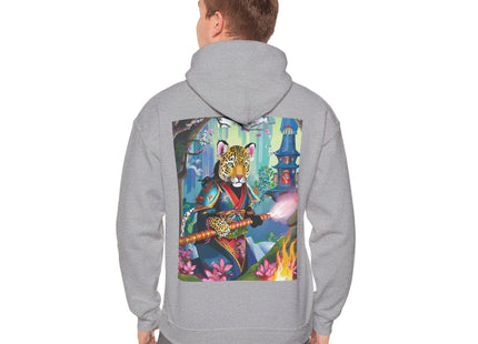 Cyberpunk Leopard – Heavy Blend™ Hooded Sweatshirt