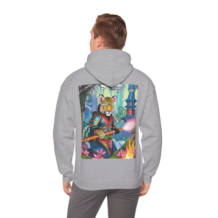 Cyberpunk Leopard – Heavy Blend™ Hooded Sweatshirt