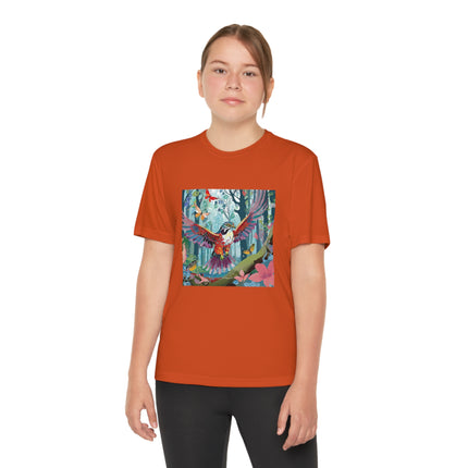 A Colorful Raptor Youth Competitor Tee