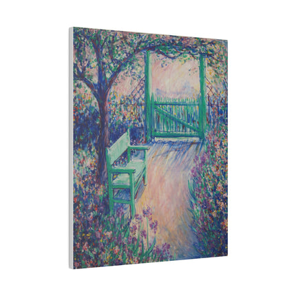 The Green Chair – Tranquil Impressionist Garden Scene