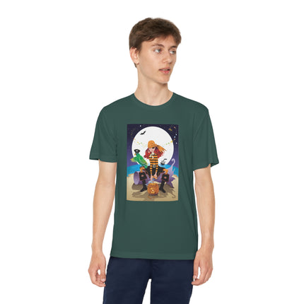 Moonlit Pirate Halloween Youth Competitor Tee