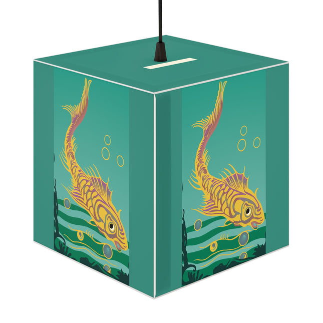 Golden Serenity Light Cube Lamp