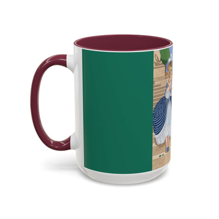 The Peacock's Admiration Colorful Mug (11oz, 15oz) – Rococo Elegance, Peacock Beauty & Garden Charm