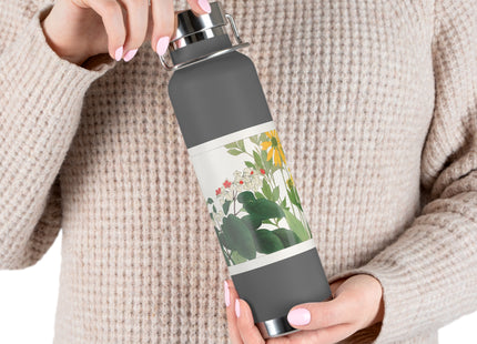 Clerodendrum & Rudbeckia by Tanigami Kônan Copper Vacuum Insulated Bottle, 22oz