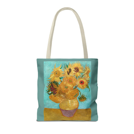 Vase with Twelve Sunflowers by Vincent Van Gogh Tote Bag (AOP)